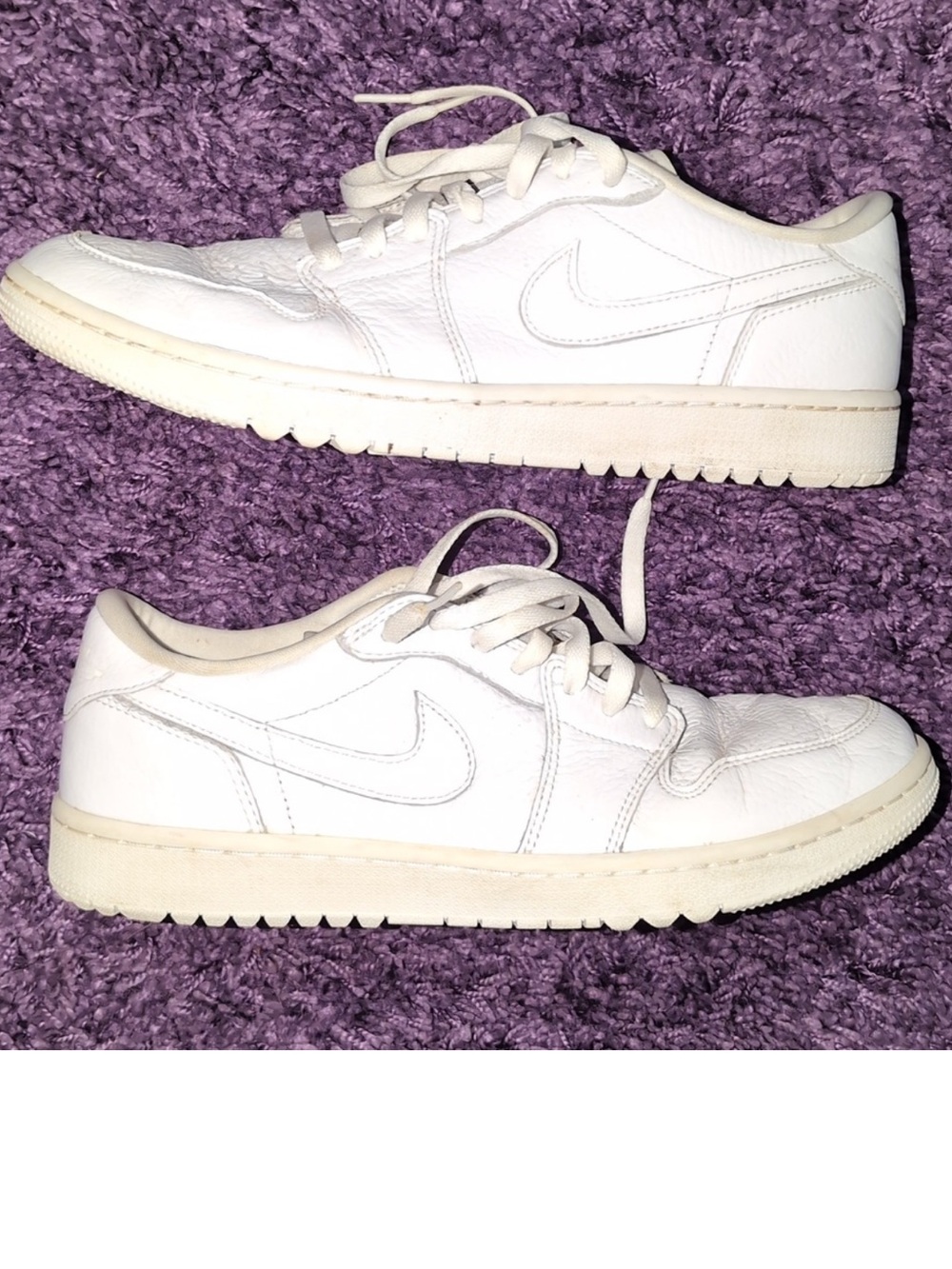 Air Jordan 1 Low G “ White Crocodile 🐊 “ Men’s Spikeless Golf Shoes SZ 11